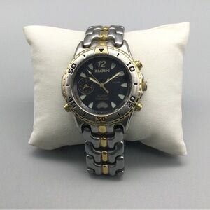 Elgin Silver and Gold Watch